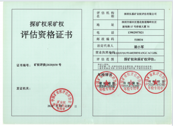 探矿权采矿权评估资格证(图2)